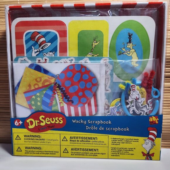 Dr. Seuss Wacky Scrapbook Kit 2010 Discontinued Age 6+ Cat In The Hat New - Picture 1 of 5